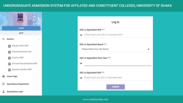 collegeadmission.eis.du.ac.bd- DU 7 College Admission Result 2024