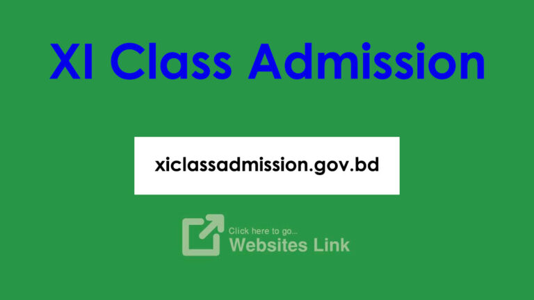 xiclassadmission.gov.bd- XI Class Admission 2024